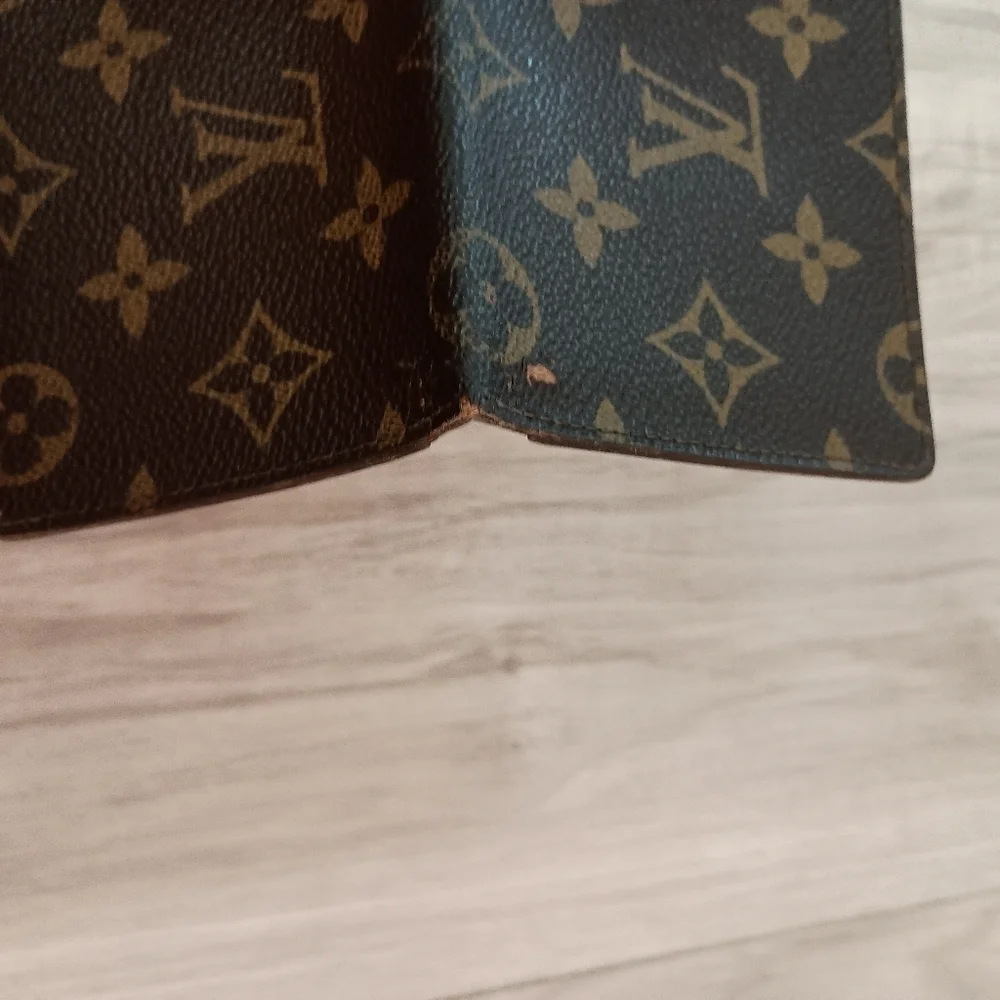 LOUIS VUITTON LV Monogram Canvas Leather Credit Business Card Wallet